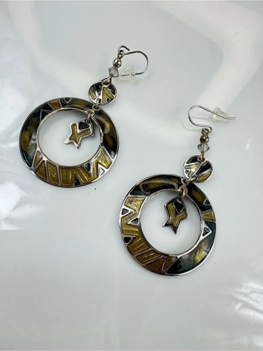 Vintage Edgar Berebi Silver Tone Earrings